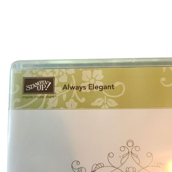 Stampin' Up! ALWAYS ELEGANT Stamp Set of 4 120477 Floral Border Scrapbooking - Picture 2 of 5